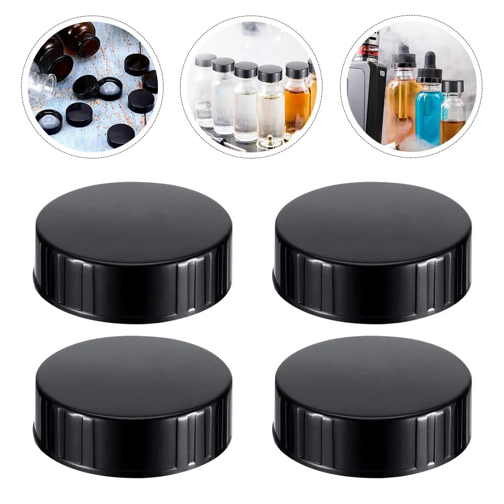 Tappo tappi bottiglia a vite Poly Growler cono nero rotondo bottiglie di plastica sigillo coperchi brocca birra gallone 38Mm acqua top