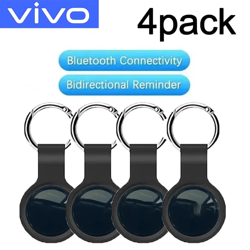 Localizzatore GPS Bluetooth 5.0 VIVO Mini Anti-Smarrimento Rotondo - Tracker per Animali Domestici, Bambini, Borse, Portafogli, Localizzatore Smart per Casa