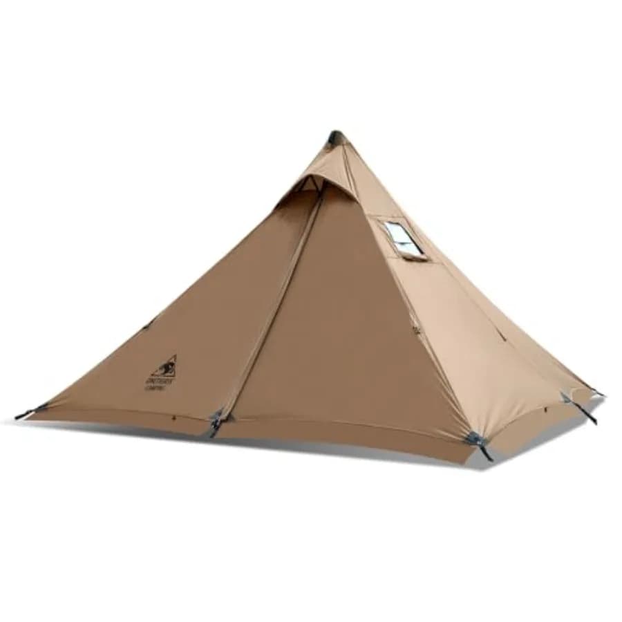 Trekking Teepee Tent, Waterproof and Windproof with Stufa Opening, 2 Personnel Tent for Camping, Hiking, Bushcraft, Bikepacking, Trekking
