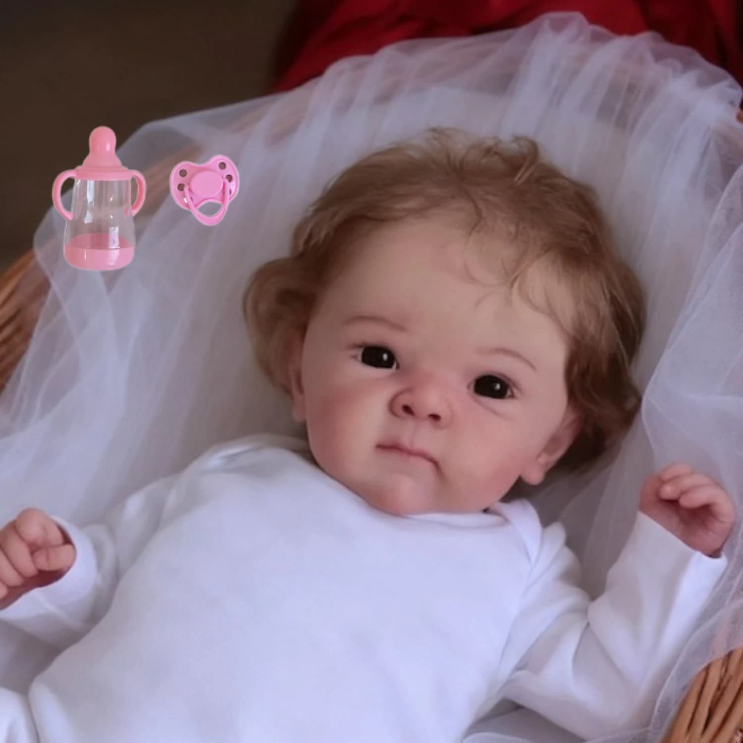 AONPENG 45CM 18Inch 3D Skin With Visible Veins Reborn Baby Doll Toy For Kids Vinyl Limbs Cloth Body Lifelike Kid Play House Toy