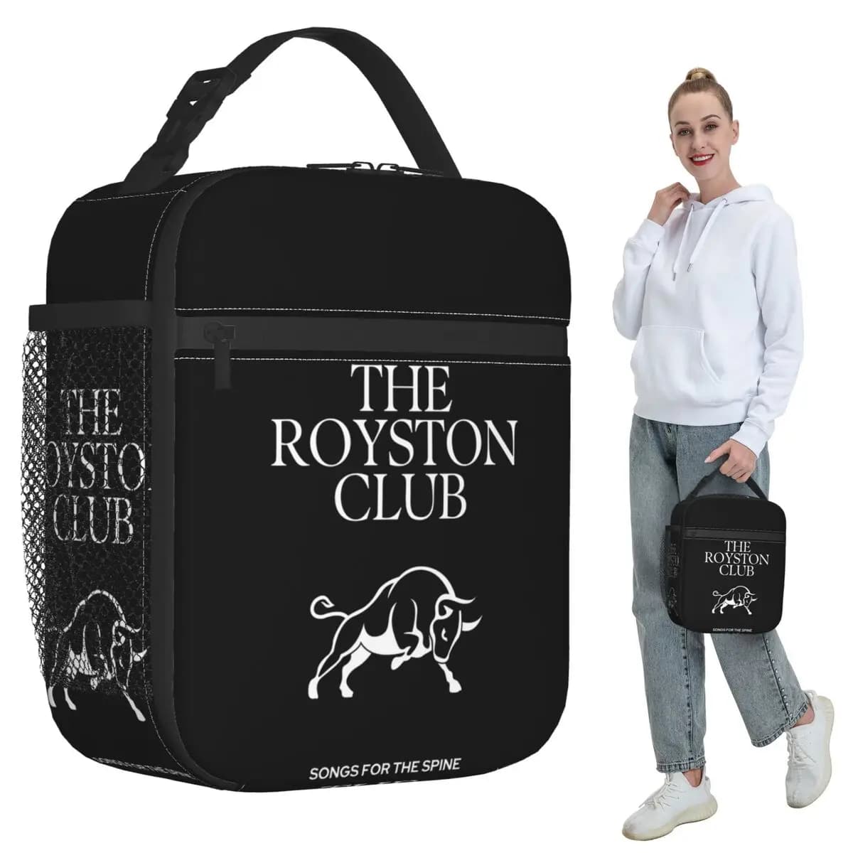 The Royston Club Songs For The Spine Insulated Lunch Bag for Kids School Cooler Thermal Food Box Tote Lunch Boxes Container