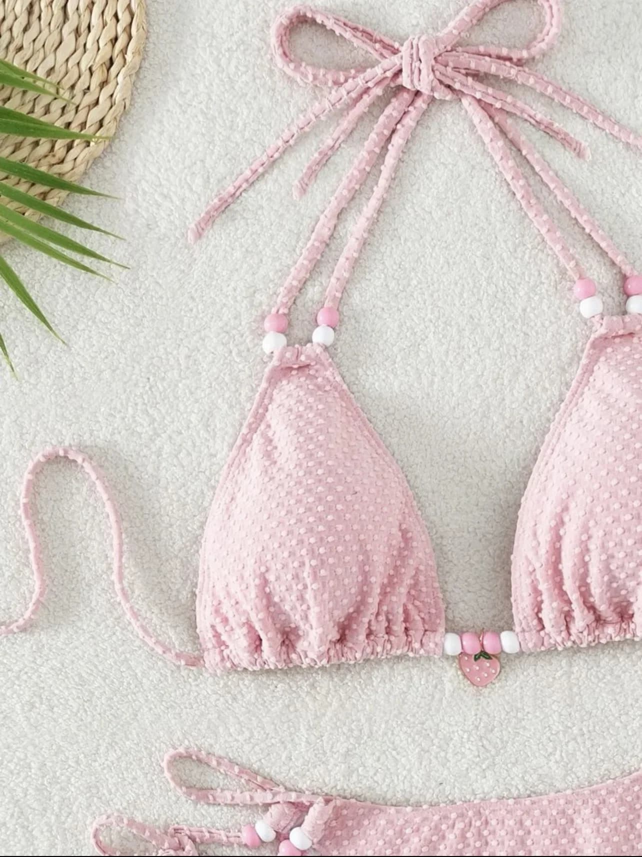 2025 Costume da bagno diviso a vita alta in tinta unita con lacci sexy senza schienale da donna nuovo 2025, ideale per la spiaggia estiva