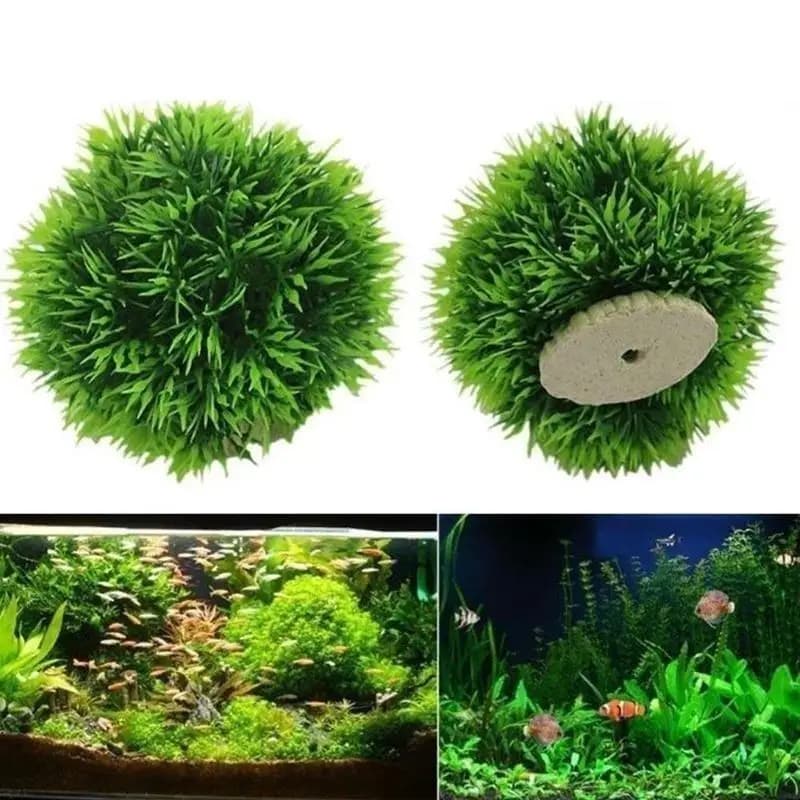 Artificial Aquatic Plants in Plastic, Herba Sphere for Aquarium, Ornamental Grass for Aquarium, Chlorella for Decoration