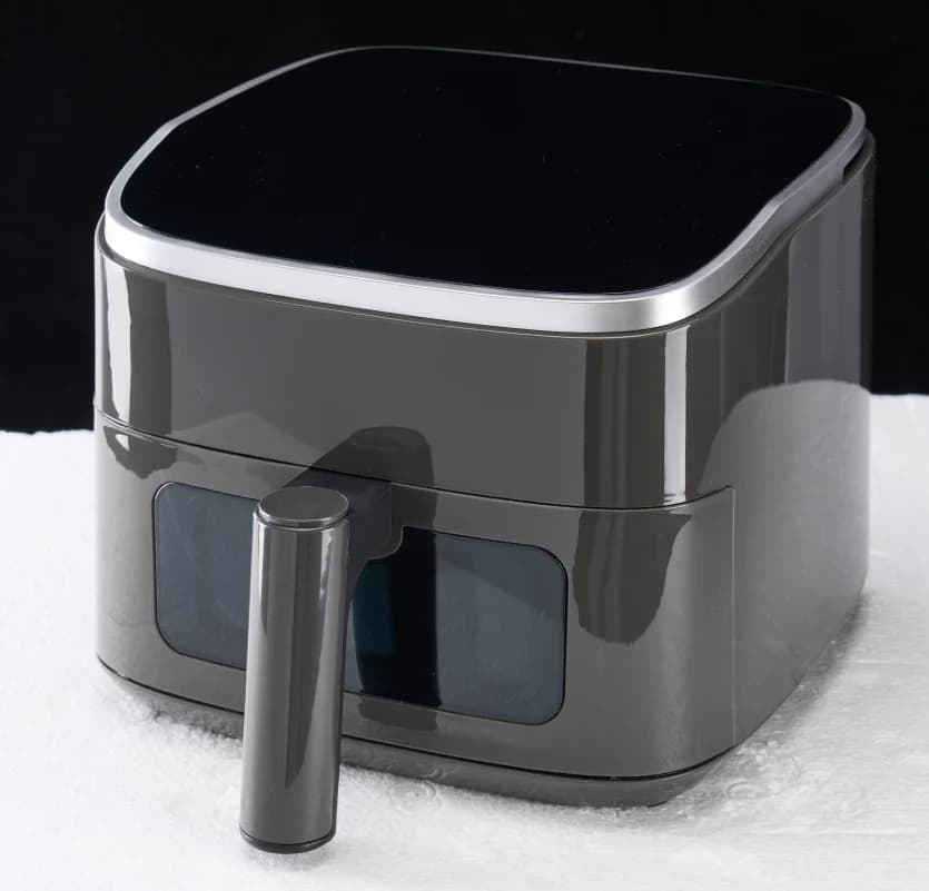 4QT Air Fryer with Visible Window, 1500W Digital Air Fryer Touchscreen with 8 Preset Programs, Grigia