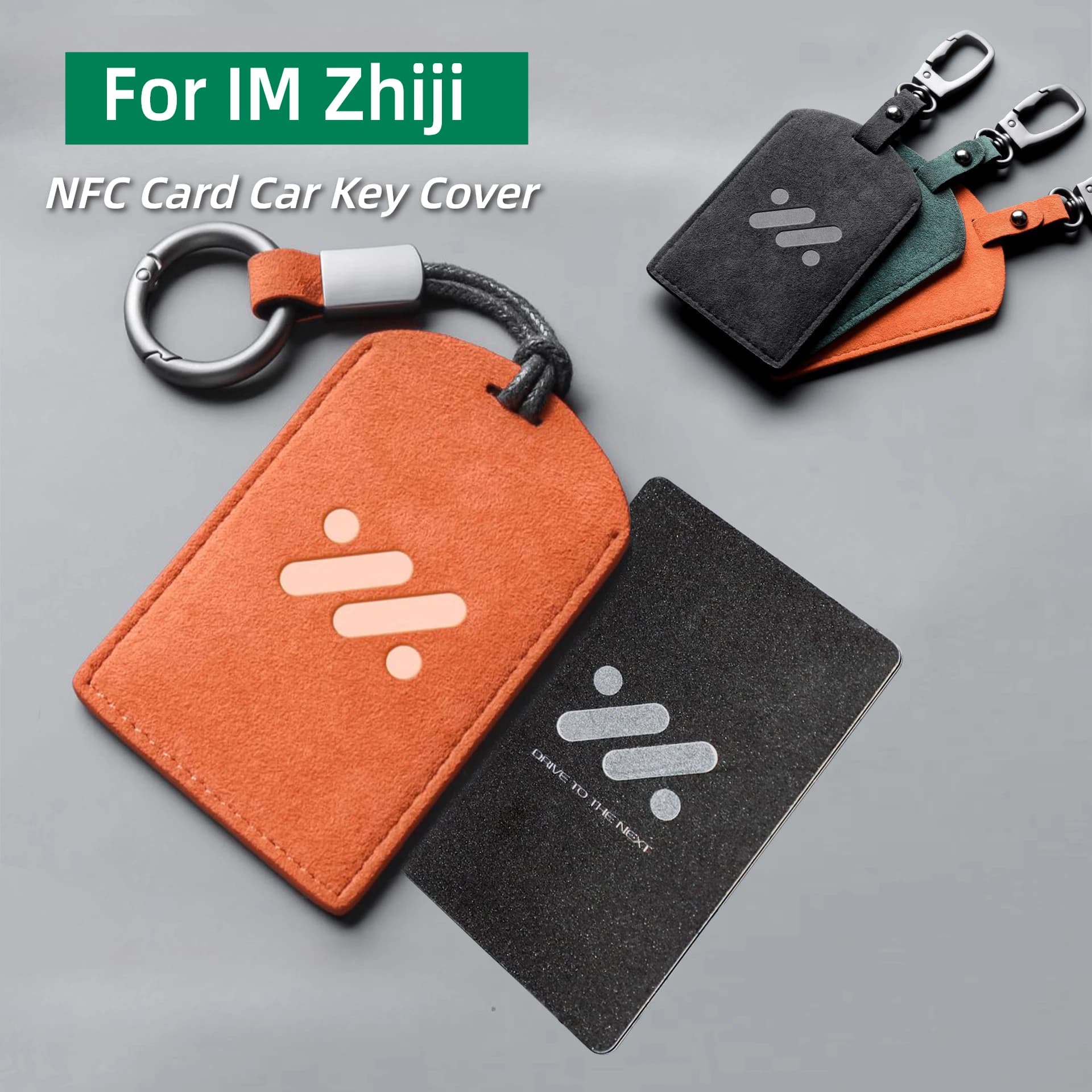 Per IM zhiji LS6 L6 LS7 Chiave della carta NFC Custodia protettiva in pelle scamosciata Custodia morbida per chiave NFC in pelle scamosciata premium