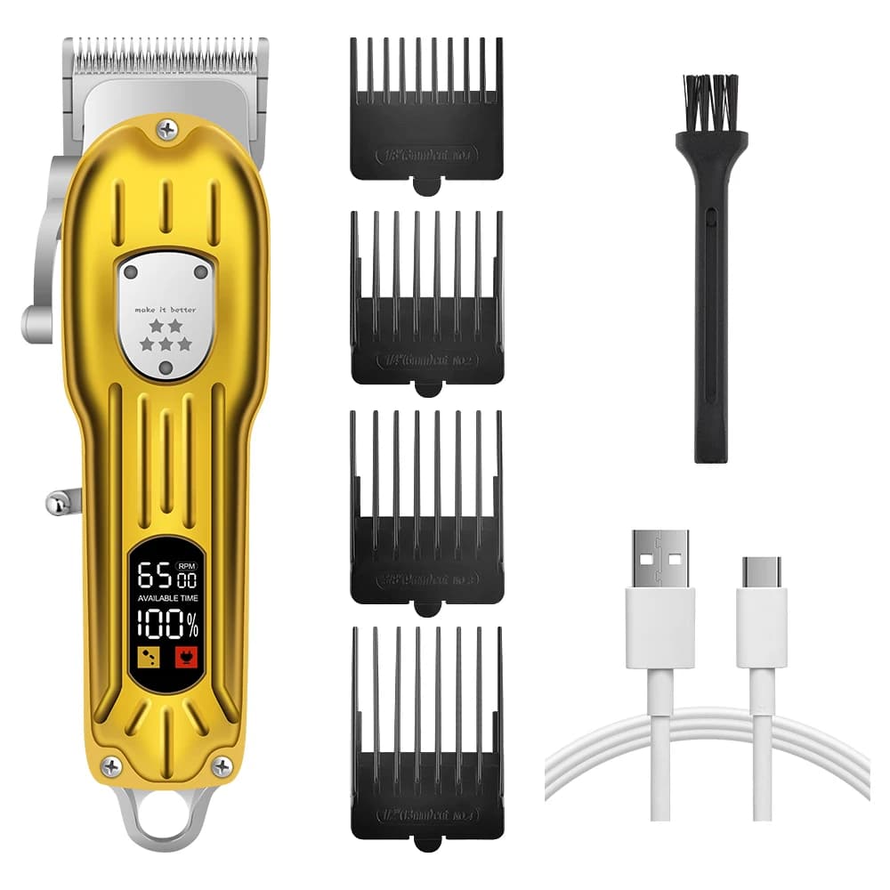 Men's Professional Barber Electric Haircut, Rechargeable, Adjustable Cutting Length, Haircuts, Wireless Shaving Shaver