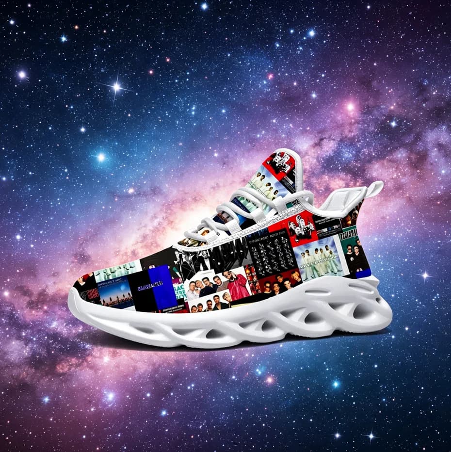 Sneakers con stampa 3D con motivo Backstreet Boys Band, scarpe sportive personalizzate unisex casual quotidiane antiscivolo