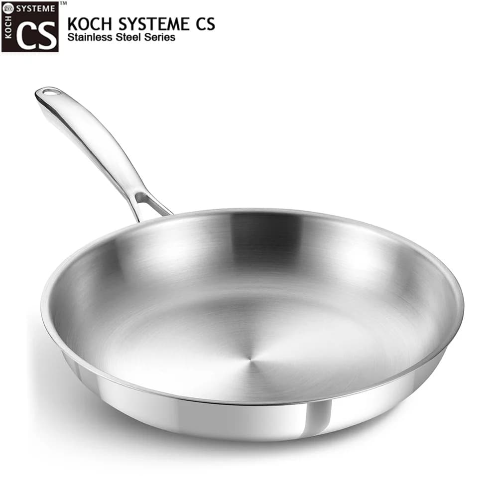 Stainless Steel Plate KOCH SYSTEME CS 10/12 Inches, Tri-Ply Non-stick for Kitchen, Fit to Oven