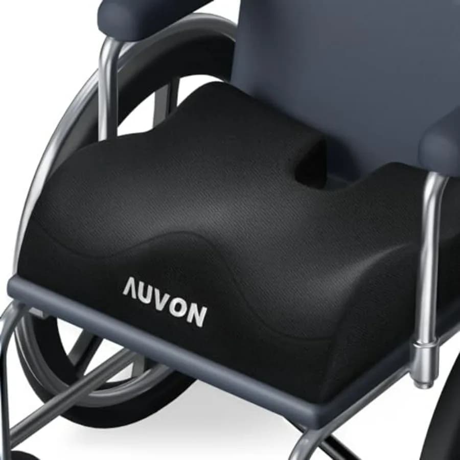 Anti-Slip Wheelchair Cushions with Front High Rear Low and Hump Design, Ergonomic Seat Cushion to Optimize Sitting Posture, Cha