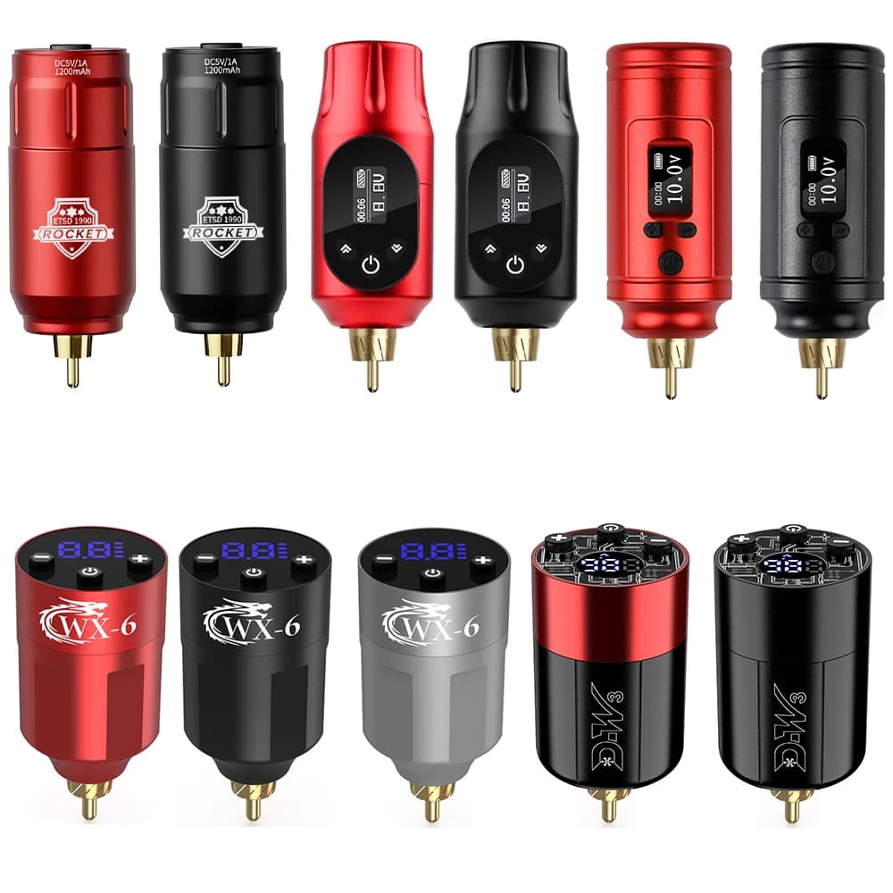 NEW Wireless Tattoo Power Supply Battery for Professional Tattoo Mini Battery Portable Jack RCA for Tattoo Machine Pen
