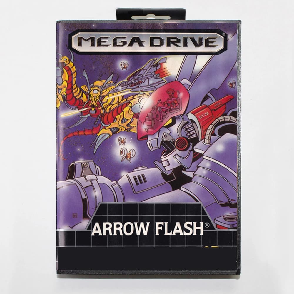 Nuovo arrivo Arrow Flash MD Scheda di gioco 16 Bit BR Cover per Sega Megadrive Genesis Cartuccia per console per videogiochi