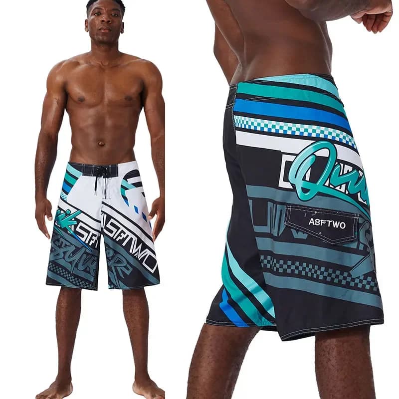 Bermuda Brand Beach Shorts Summer Quick Dry Mens Board Swimsuits Man Swim Trunks Surf Swimwear Male Athletic Running Gym Pants