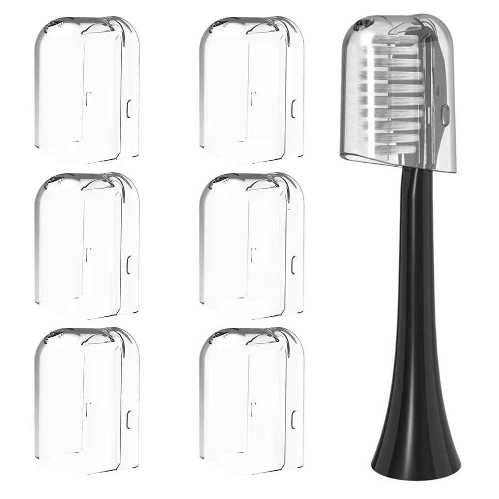 6 pcs reusable transparent toothbrush head cover for universal protection for Philips sonic electric toothbrush head