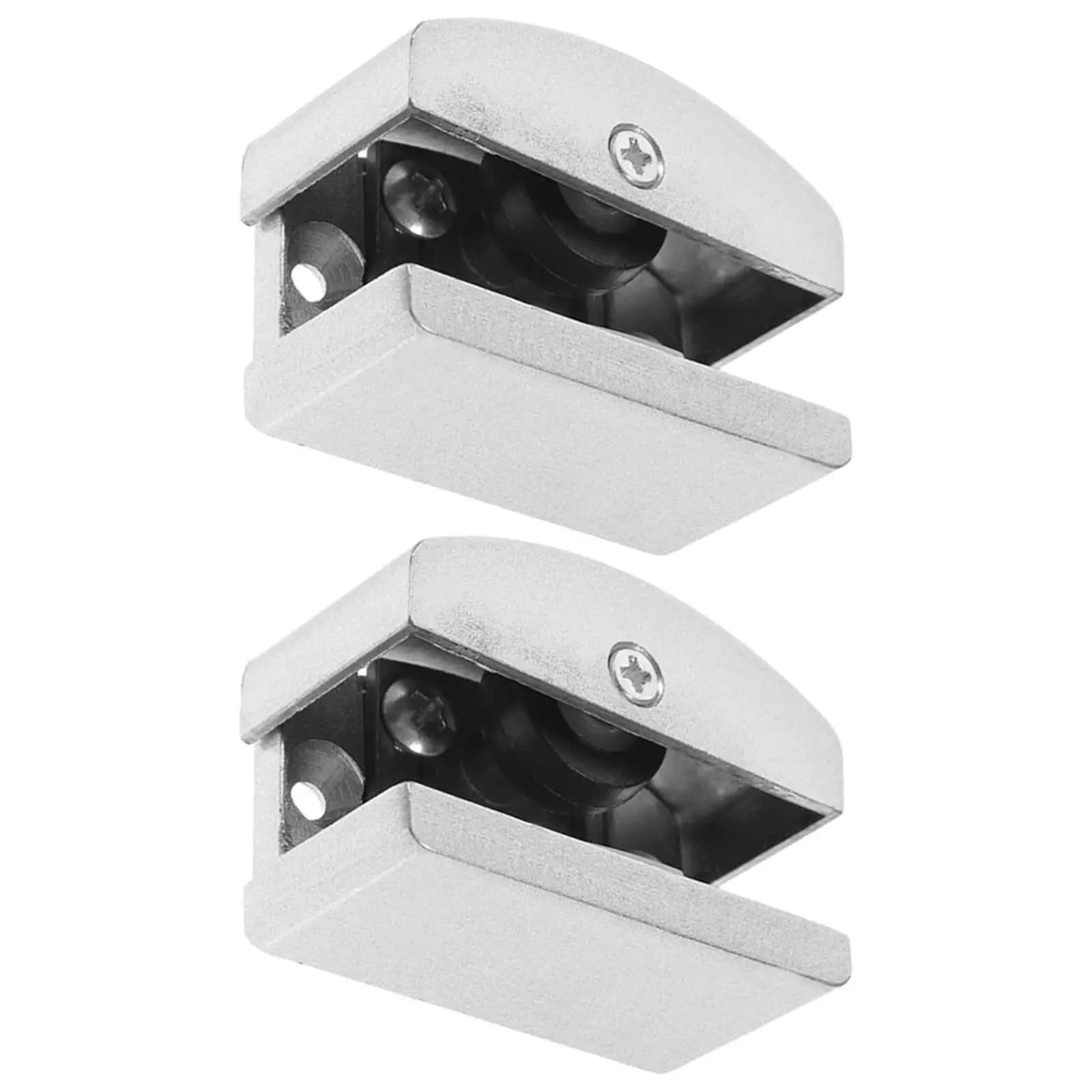 2 Pcs Bottom Mount Door Guide Bath Tub Bypass Shower Guides Stoppers Wall Sliding