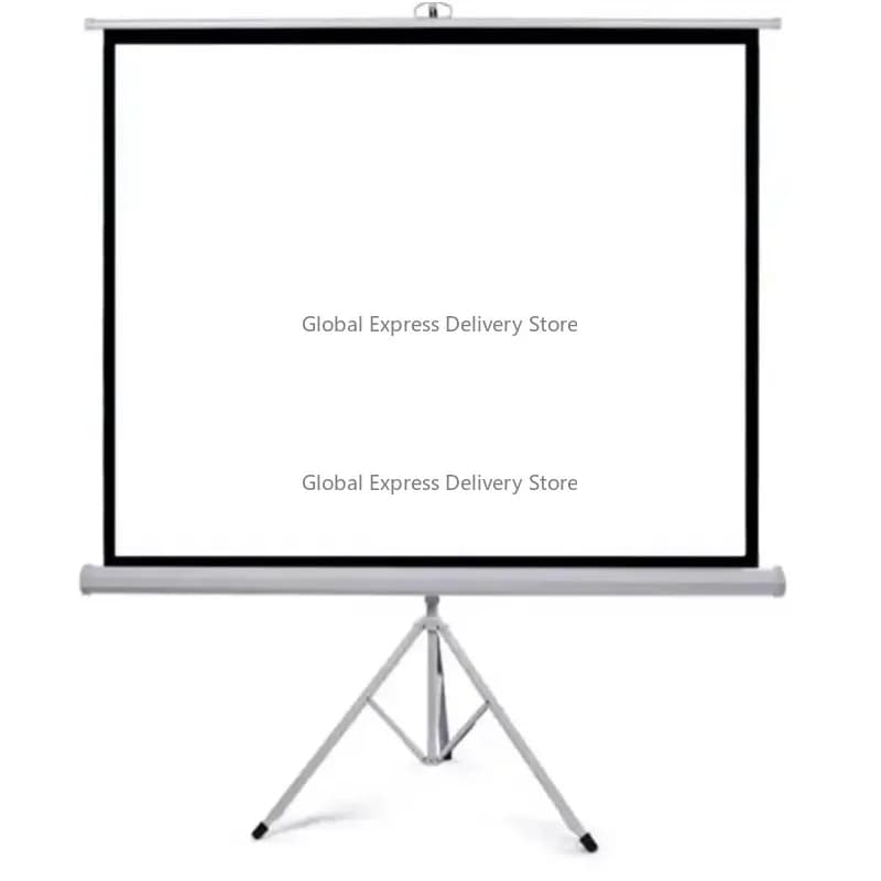 100-Inch Projector Screen Retractable Tripod