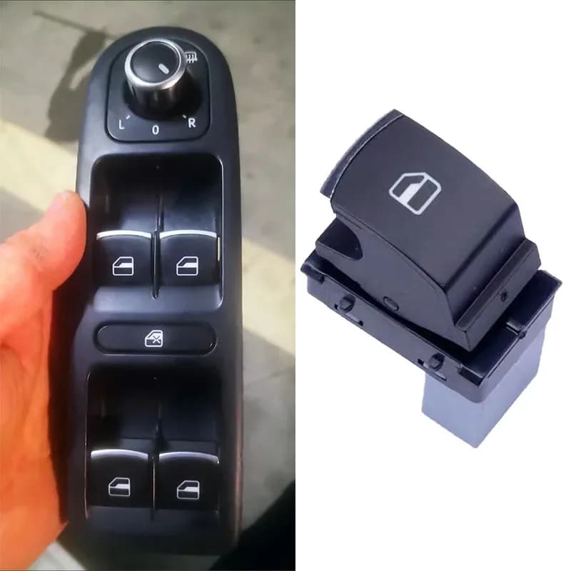 Pulsante di controllo dell'interruttore dell'alzacristallo elettrico per Seat Alhambra Vw Caddy Golf Eos Tiguan Golf Touareg Sharan Passat Jetta Cc Touran