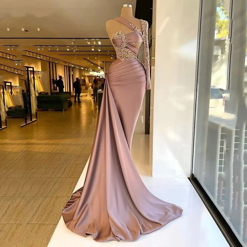 Abiti da sera in velluto rosso Sirena di lusso Perline Diamante Abito da ballo africano Abiti da gala per feste per occasioni speciali Personalizzati