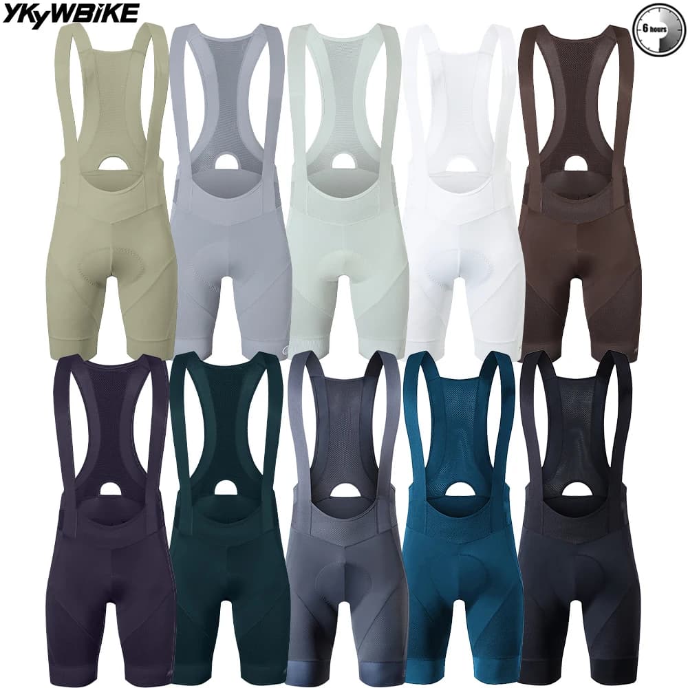YKYWBIKE Classic Men's Cycling Shorts with MTB and Road Bike Bretches, with 6 Hour Padding, Belgian Padding