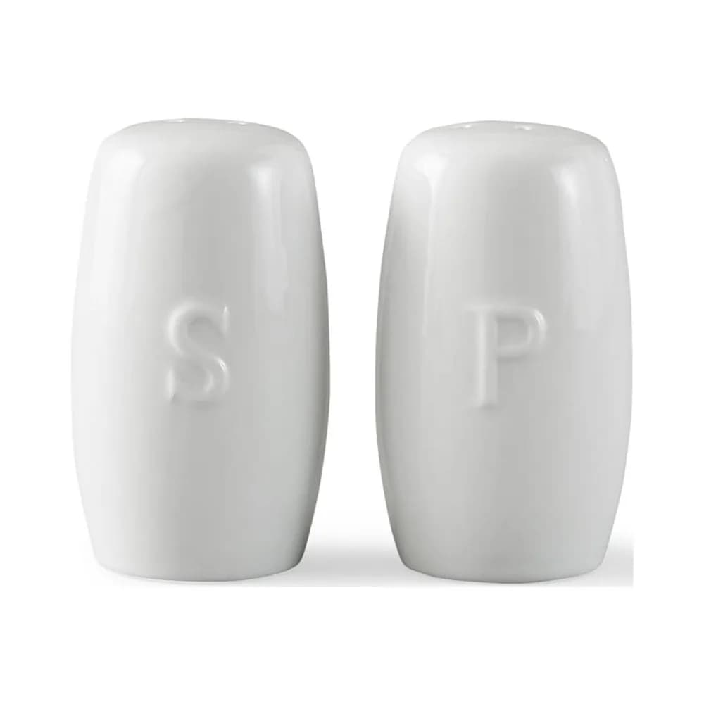 Porcelain Embossed Floral Pattern Salt and Pepper Shakers Set Kitchen Dining Table Condiment Spice Grinders Mill