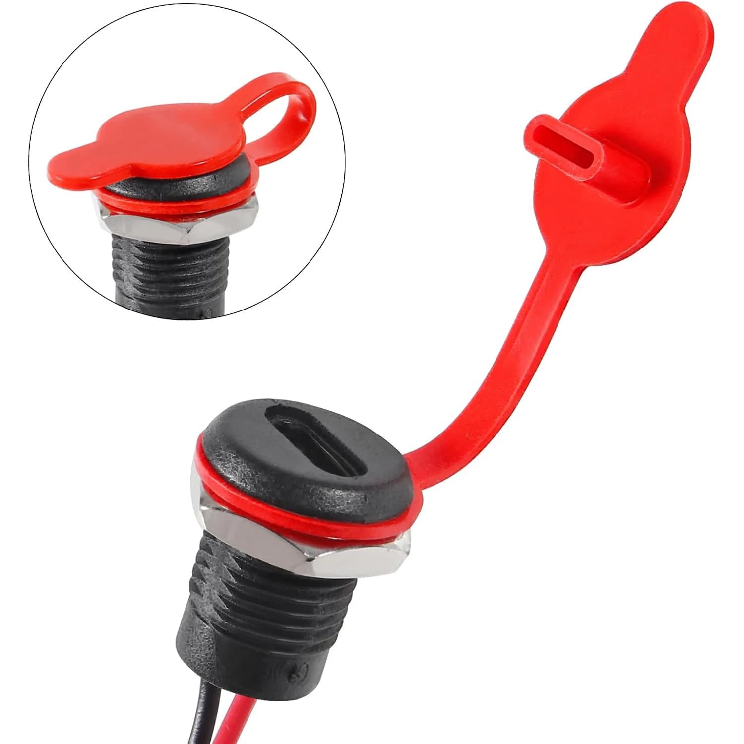 8 connettori femmina USB-C a 2 pin per chassis, presa impermeabile, porta di ricarica femmina 3A, presa caricatore USB-C