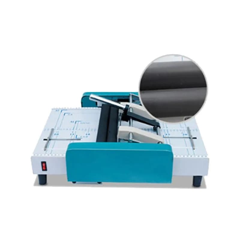 WD-ZY-1A) Macchina Professionale per Rilegatura e Piegatura di Quaderni e Libretti da Ufficio, Colore Bianco
