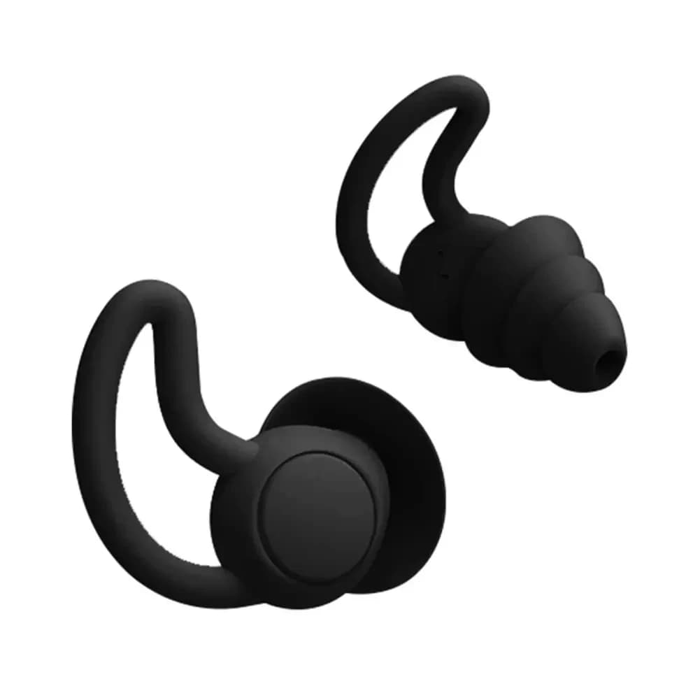 Soft Silicone Earrings 3-Strongs, Reusable, for Erasing Rumor and Hearing Protection, Sleeping Bedding