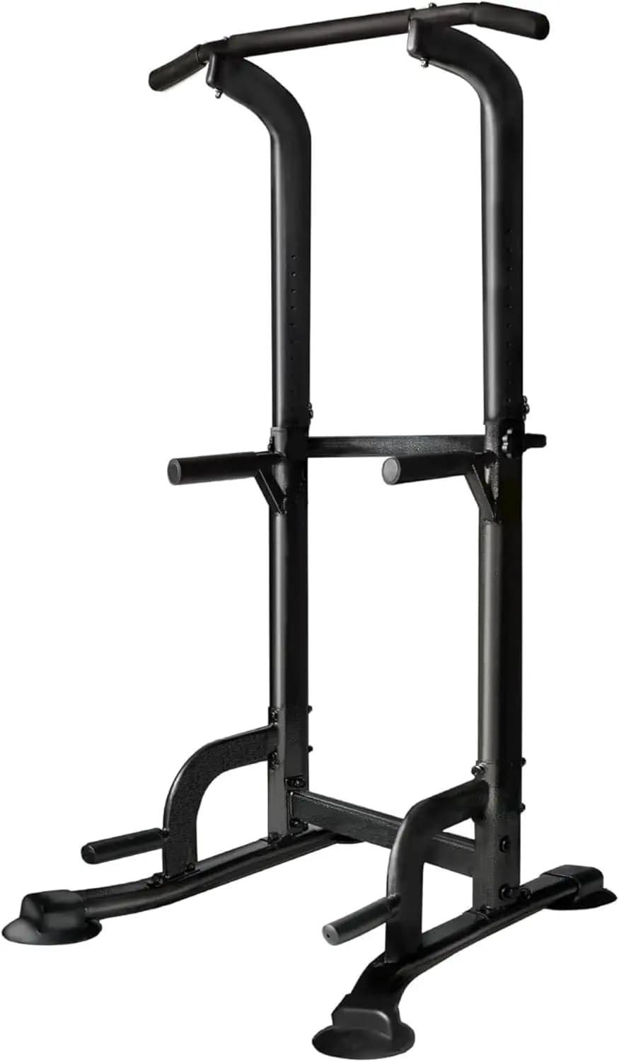 Multi-Function Power Tower: Adjustable Pull Up Bar & Dip Station for Home Gym, 400 lbs Capacity, 14-Level Height, Compact Design