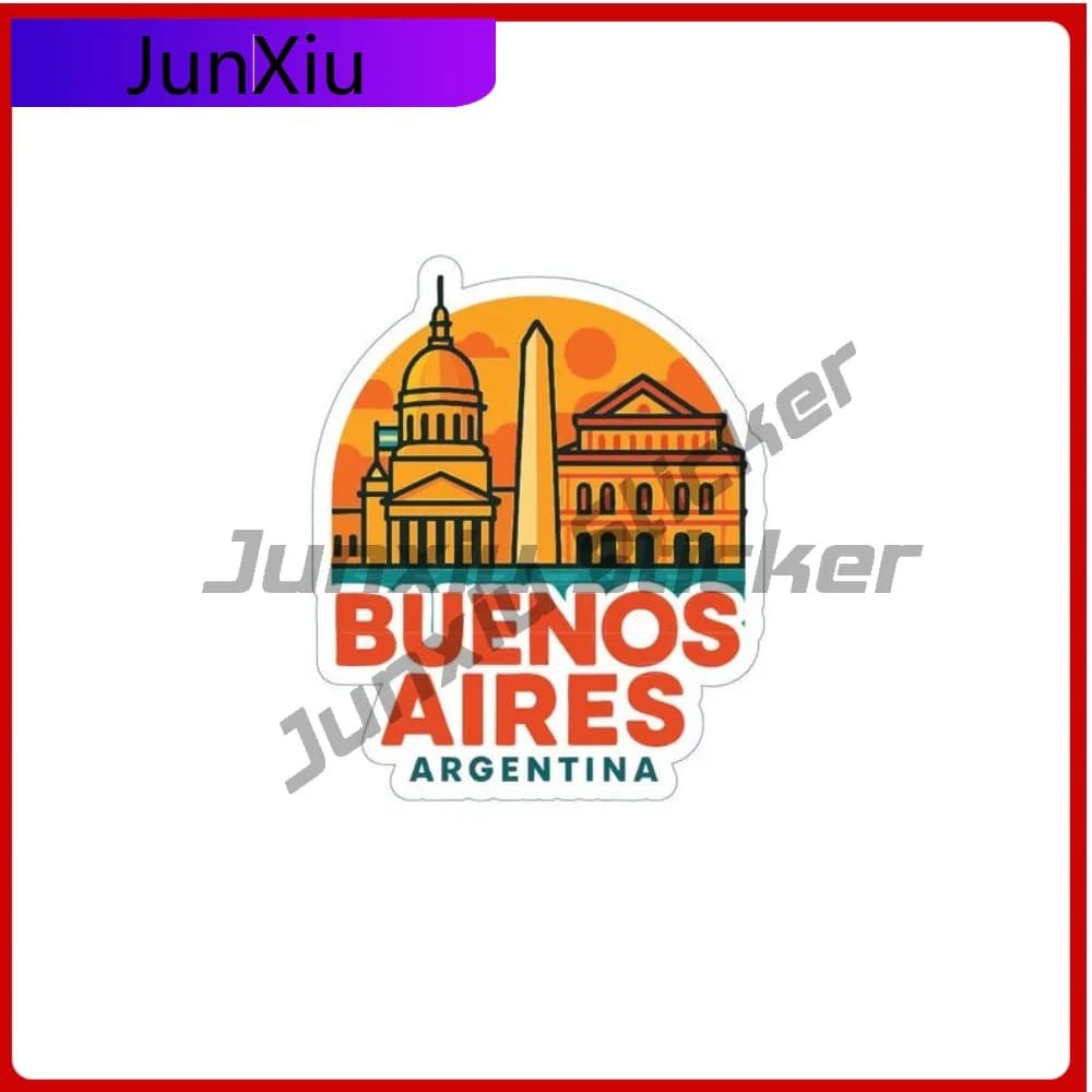 Buenos Aires Argentina City Accessori adesivi impermeabili Decalcomania in vinile Auto Bicicletta Scooter elettrico Skateboard Accessori auto