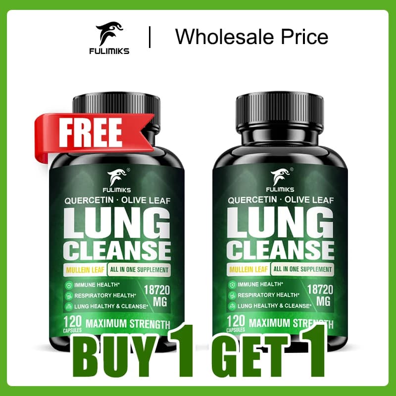 Buy 1 and receive 1 free! Supplements for Pneumonia Health in Offer, with Quercetin, Vitamin C, Pulmonary Health Support, Immunite System and General Wellness