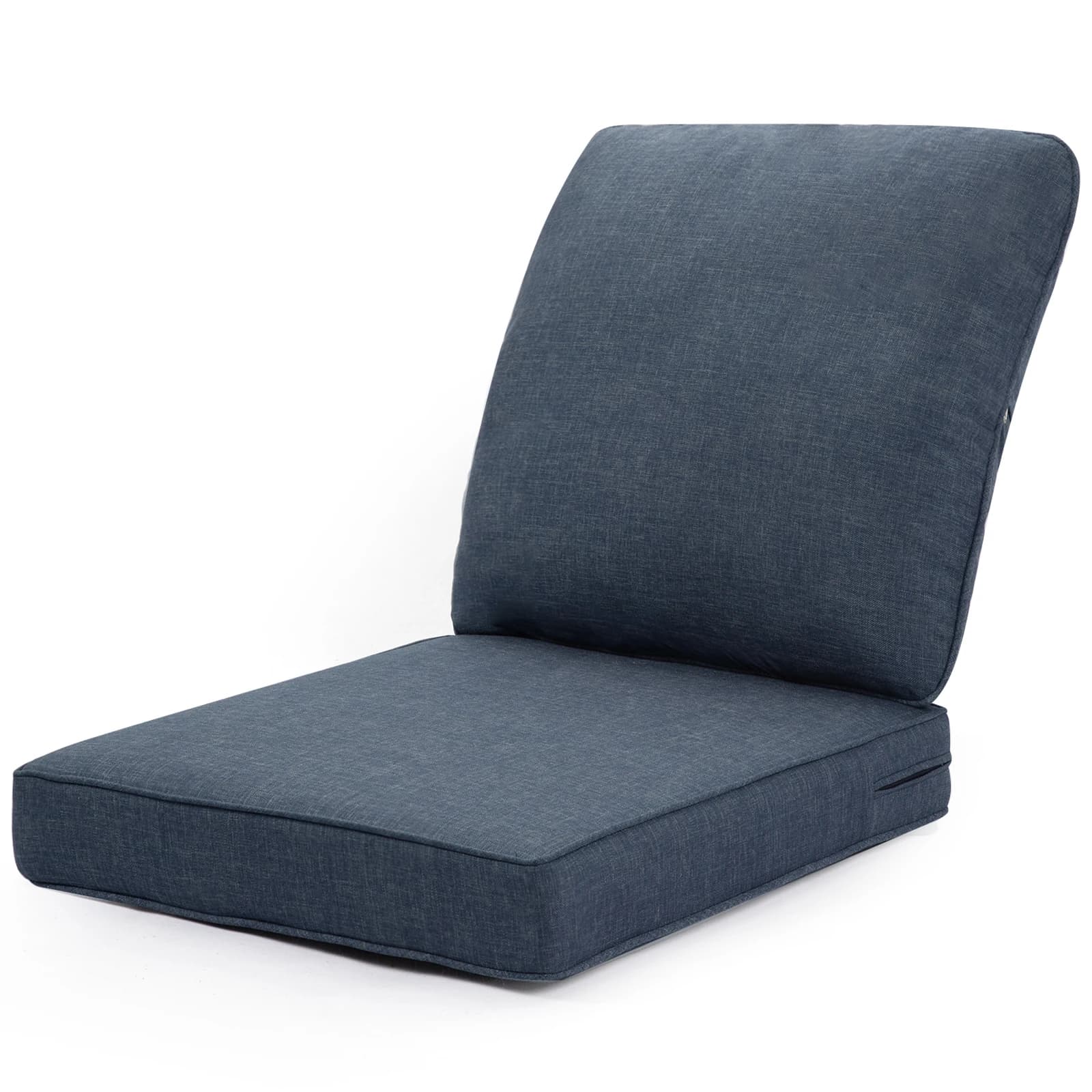 Outdoor Deep Seat cushions for garden furniture, waterproof spare patio chairs cushions, 24 x 24 x 5 inches