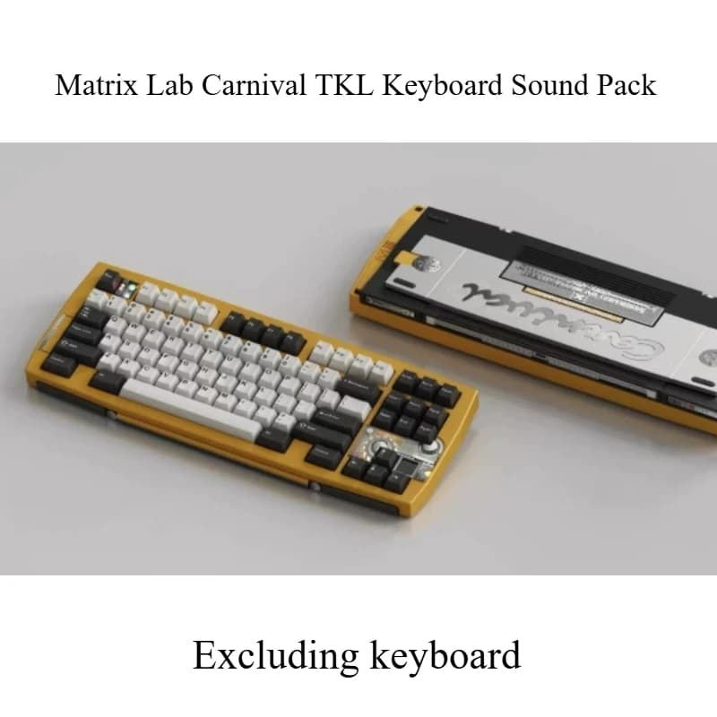 Matrix Lab Carnival TKL Keyboard Sound Pack Custom Poron Sandwich Cotton PET Voice Actor Pad for Mechanical Keyboard Accessories