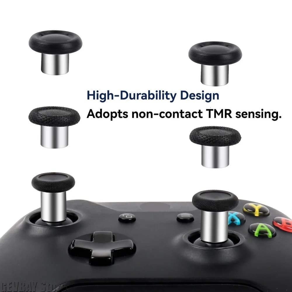 Universal Thumbstick Grip Replacement Kit with Prying Tool for Xbox PS4 PS5 SwitchPro Controller Analog Joystick Parts