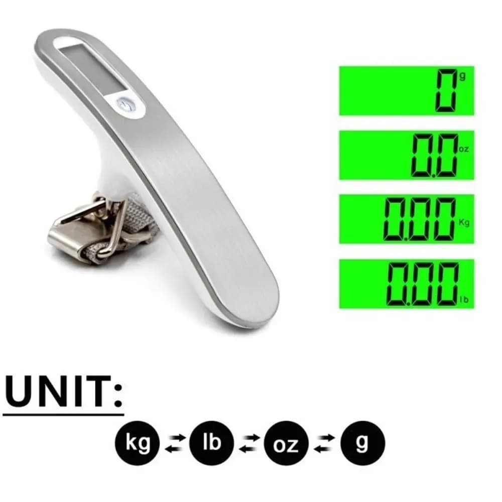 Practical LCD Display Digital Luggage Scale Hanging Handheld Electronic Scale High Precision Weight Balance Tool for Home