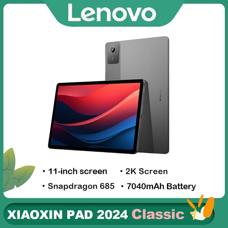 Lenovo Xiaoxin Pad 2024 Tablet PC da 11 Pollici con Protezione per gli Occhi, per Studio, Ufficio, Lezioni Online e Gaming, Tablet Android Nuovo Arrivo