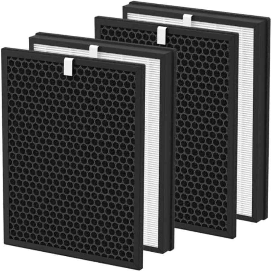 Set di filtri di ricambio compatibili con il purificatore Green Air Encore, 2 set, contiene 2 filtri Premium + 2 filtri a carbone attivo