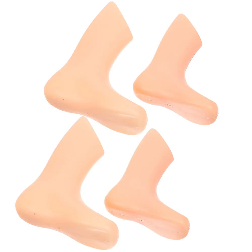 4 Pezzi Espositori per Scarpe da Neonato, Supporti in Plastica per Piedi di Bambini, Espositori per Calzini e Calze Corte per Negozi