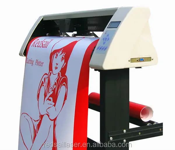 Plotter da taglio per adesivi con cartello in vinile Redsail da 24 pollici con macchina per la funzione di taglio del contorno
