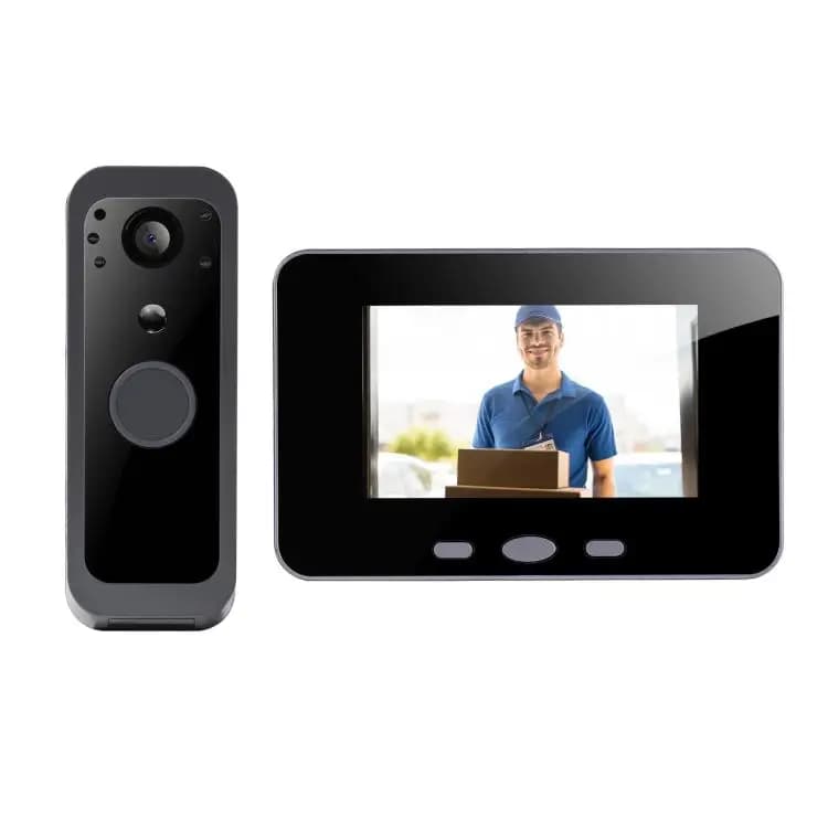 Videocitofono PIR per visione notturna 2.4G, campanello elettronico, fotocamera Cat's Eye