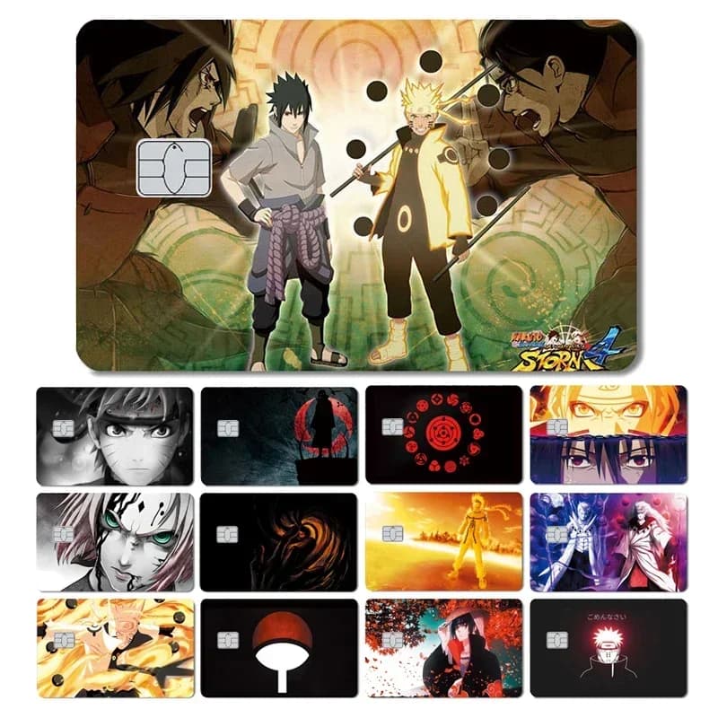 2024 vendita calda Anime Uchiha Itachi No Fade Large Small Chip Cover Sticker Film Skin per carta di credito Bus di debito