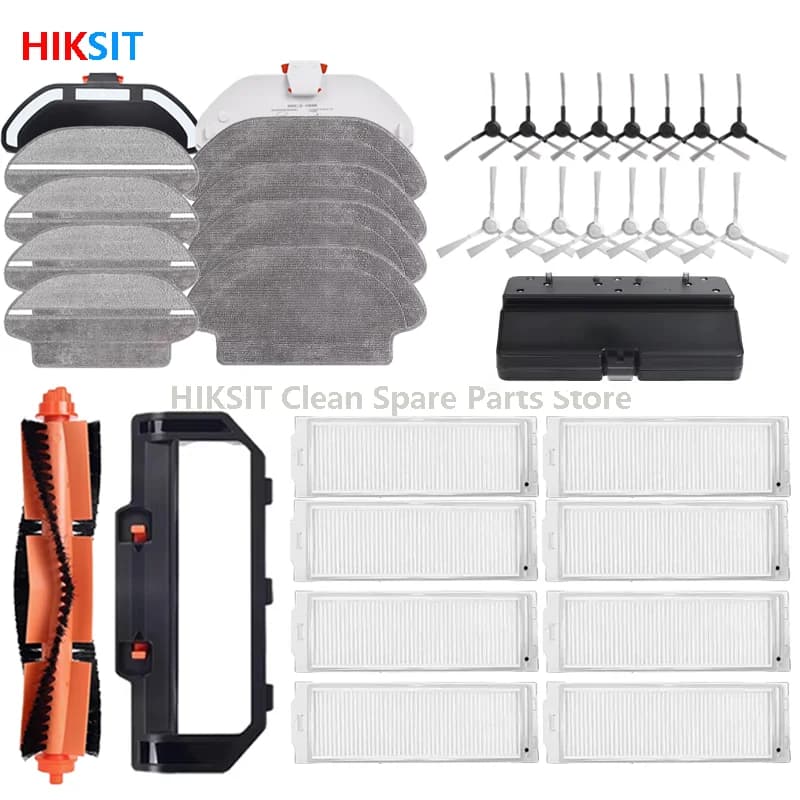 For Xiaomi Robot Vacuum S10 S12 B106GL / Mop 2S XMSTJQR2S Viomi V2 V3 Accessories Main Side Brush Filter Mop