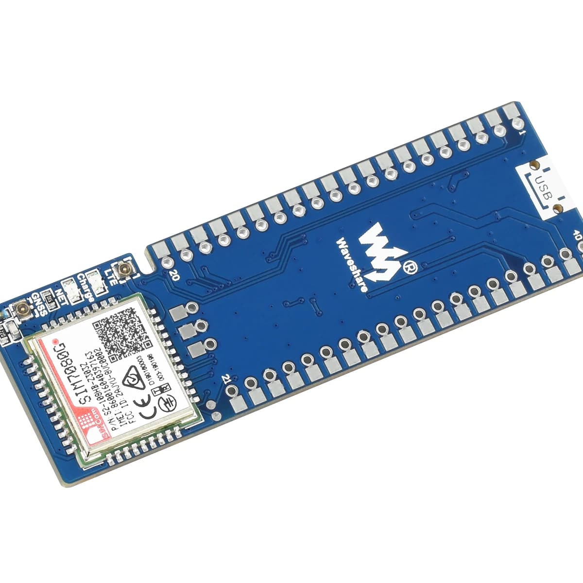 Waveshare SIM7080G NB-IoT / Cat-M(eMTC) / GNSS for global band support Raspberry Pi Pico