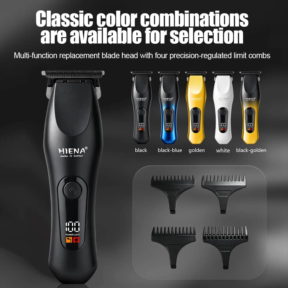HIENA 097 Electric Haircut Machine Professional For Man 0 Mm Oil Head Hair Clipper Barber Shop USB Fast Charging Hair Trimmer
