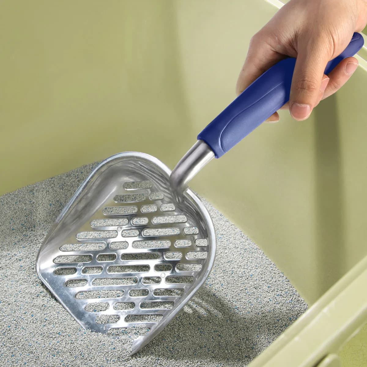 Easy to Clean Pet Scoop Cat Sifter Litter Metal Scooper Stainless Steel Sifting Dog Sanitary