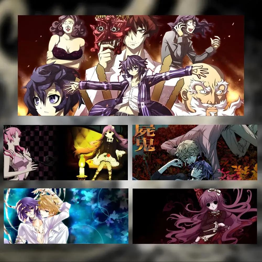 Tappetino per mouse Dark Horror Anime S-Shiki, grande e spesso, con bordi cuciti, tappetino da gioco per PC