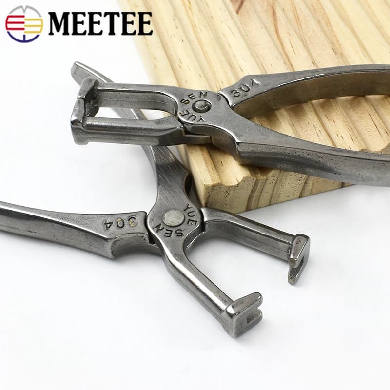 1 Pezzo Pinza per Cerniere in Acciaio Inox 304, Strumento per Installazione e Riparazione di Cerniere per Borse e Indumenti, Kit di Accessori per Cucito Fai-da-Te