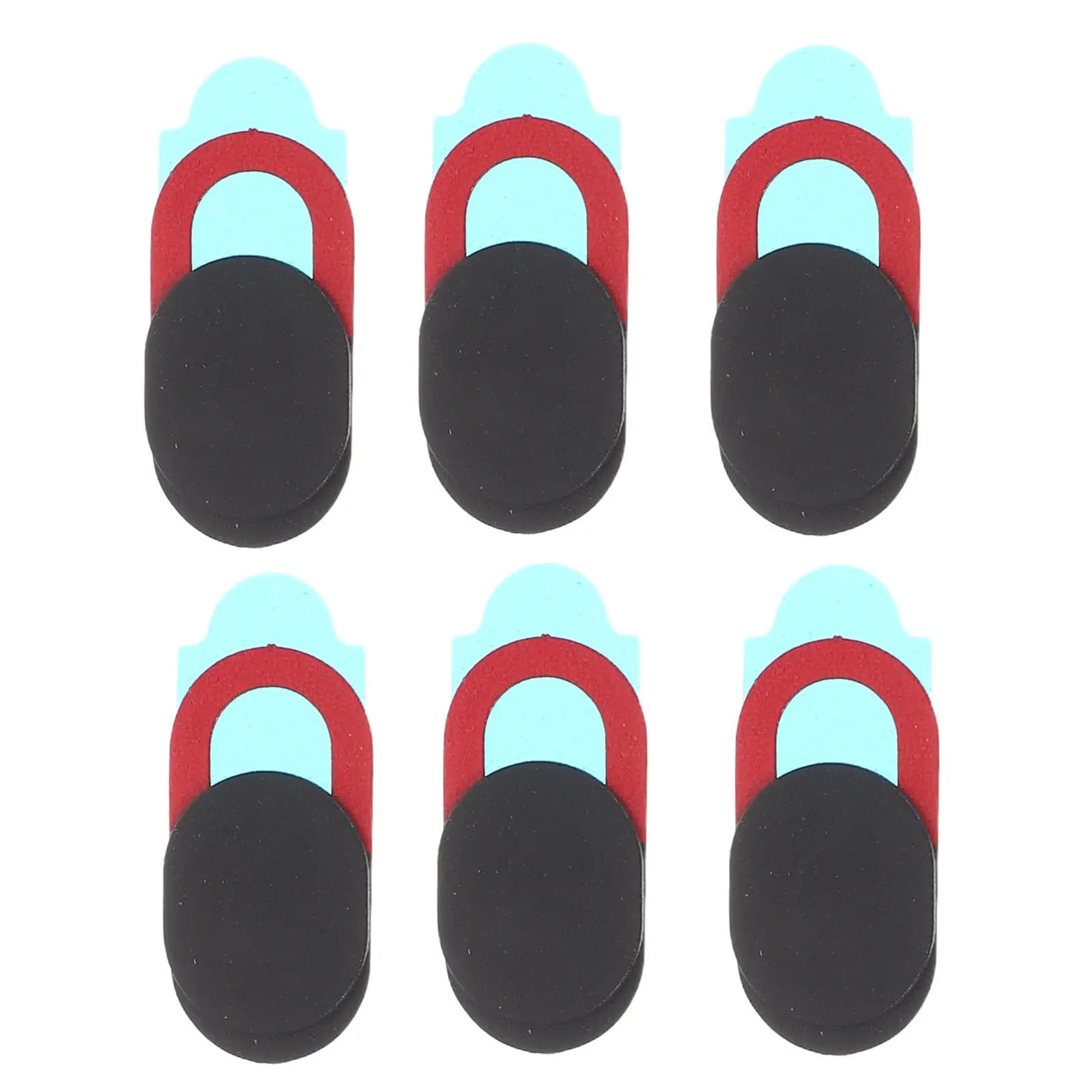 6 cover pieces for webcam privacy protection, compact design for laptop, tablet, smartphone, security cam cover, video