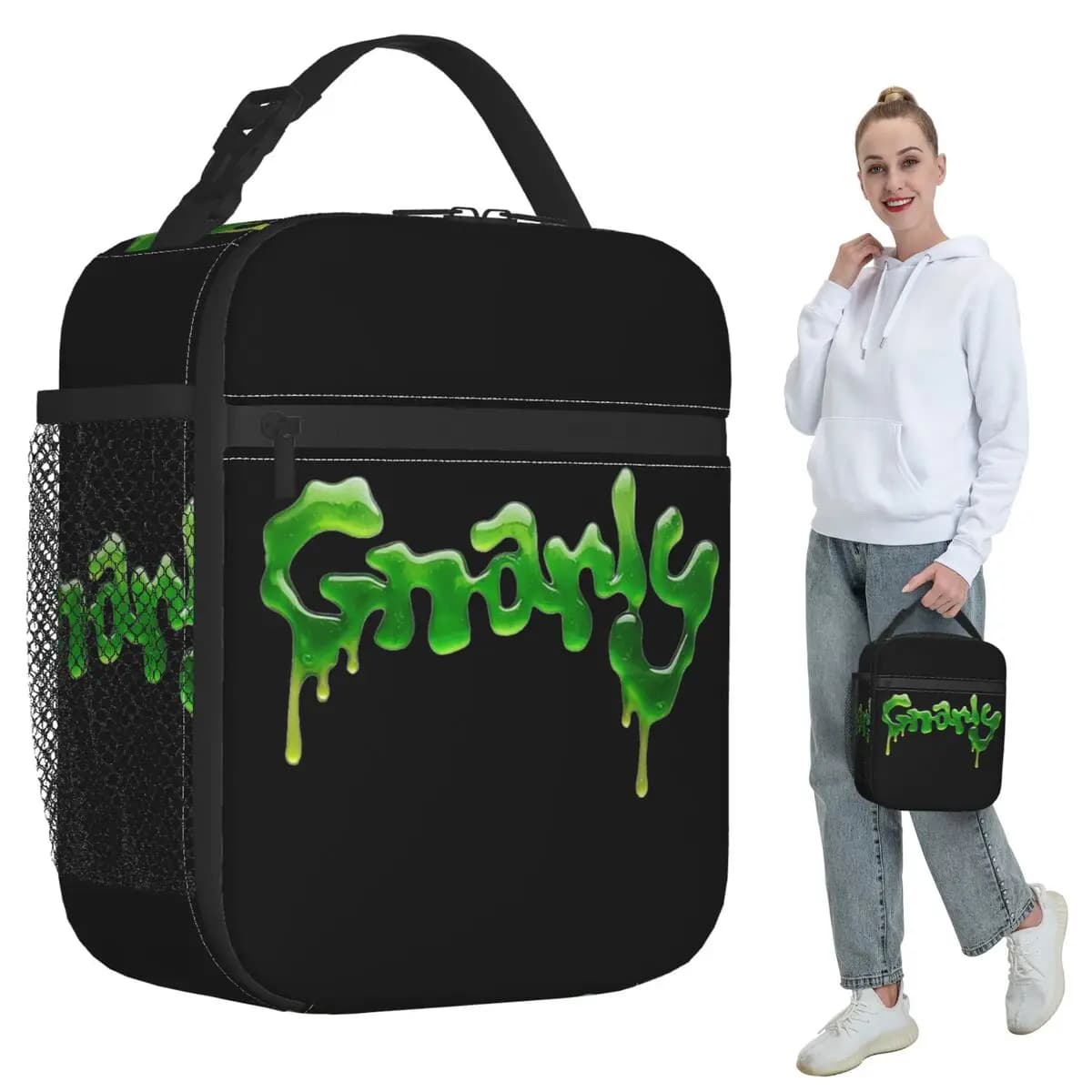 Everything's Gnarly Katseye Insulated Lunch Bag for Kids School Cooler Thermal Food Box Tote Portable Lunch Boxes Container