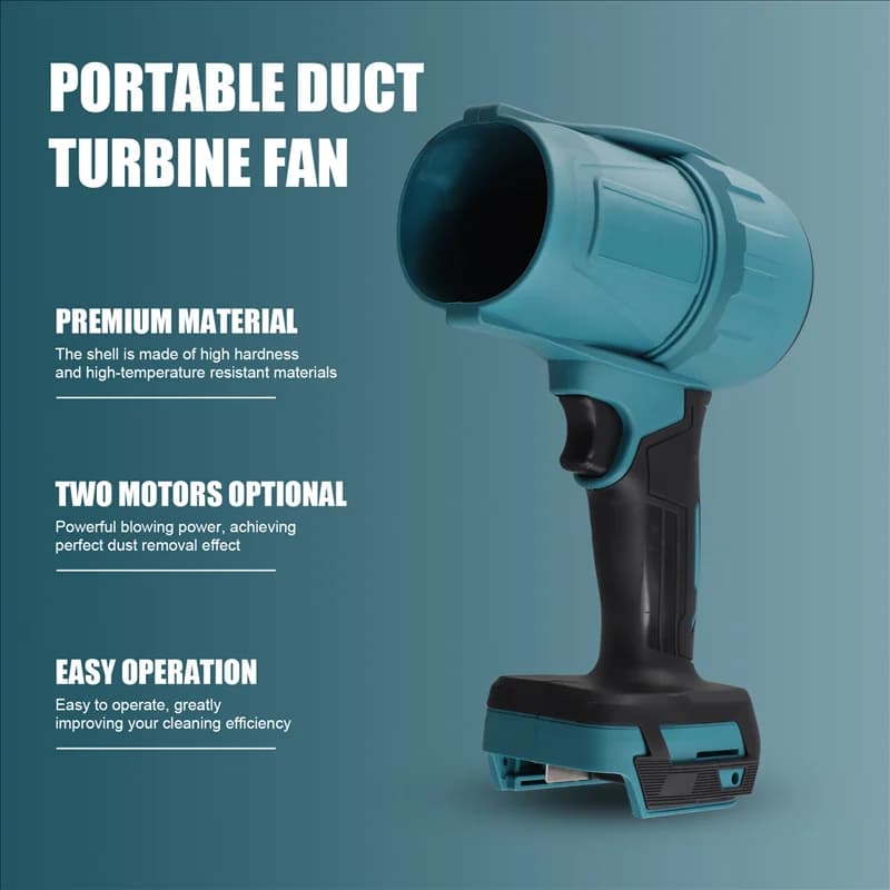 N84R Turbofan canalizzato portatile Ventilatore a getto ad alta potenza Lavatrice per auto Ventilatore per polvere Strumenti per la pulizia della tastiera per batteria