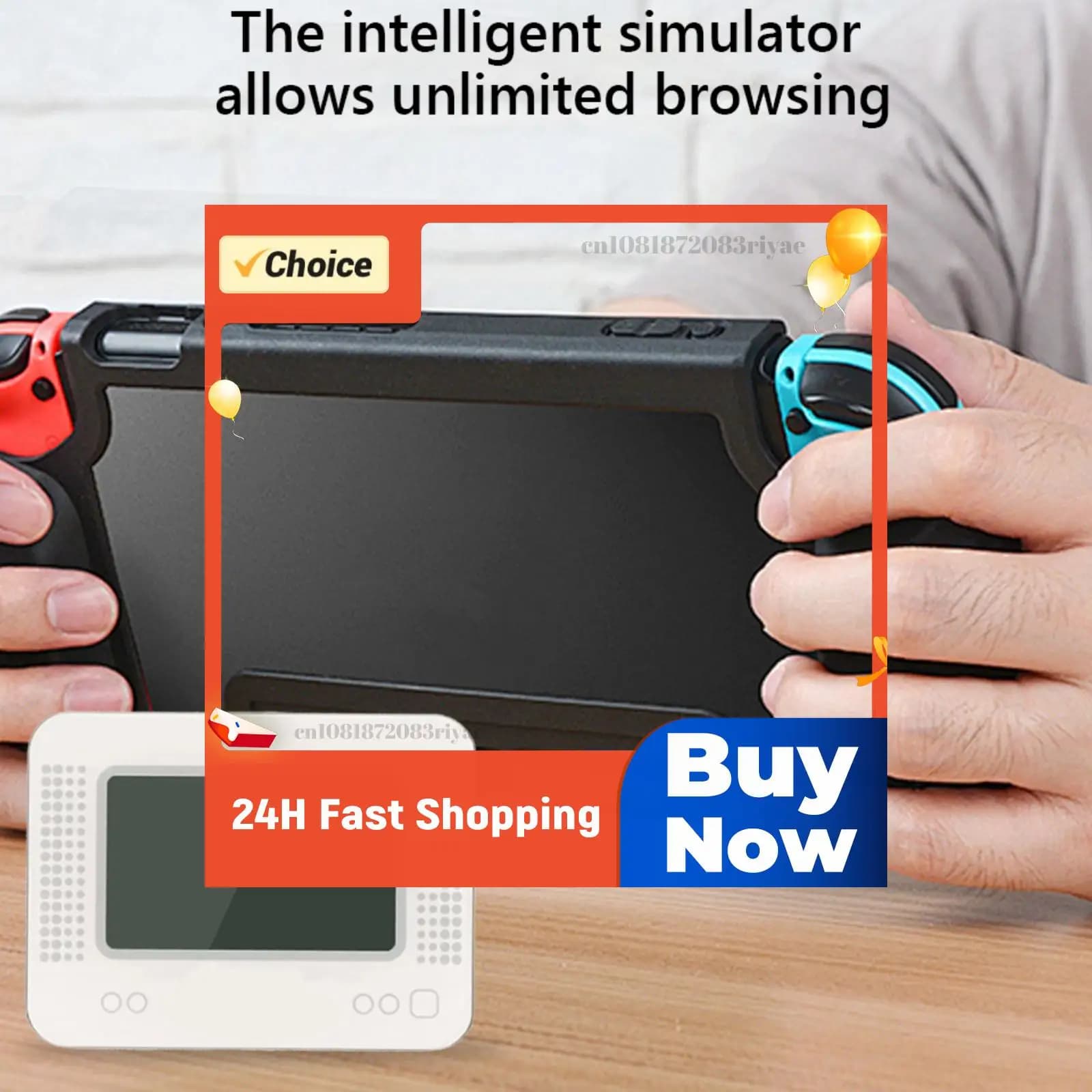 Simulatore di Carte NFC Smart Pixl con Display LCD, Accessorio per Console di Gioco Ricaricabile e Compatibile con Sistemi Supportati da Amibo