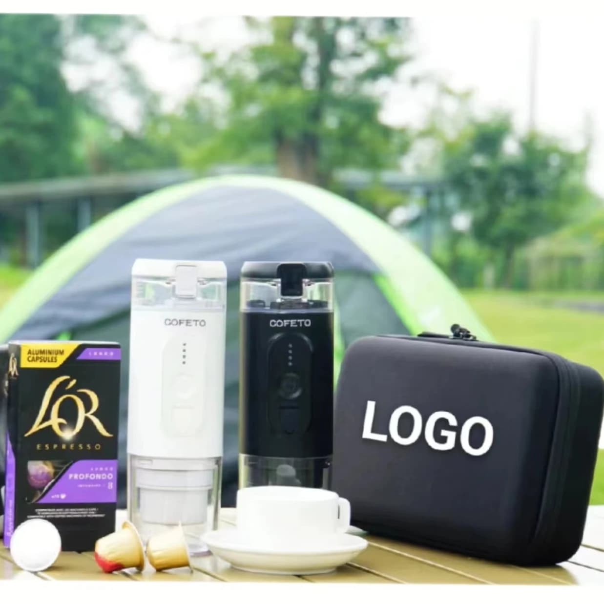 Custom Logo Electric Mini Portable Travel Espresso Capsule Automatic Coffee Machine 20 bar Coffee Capsule Machine 2024